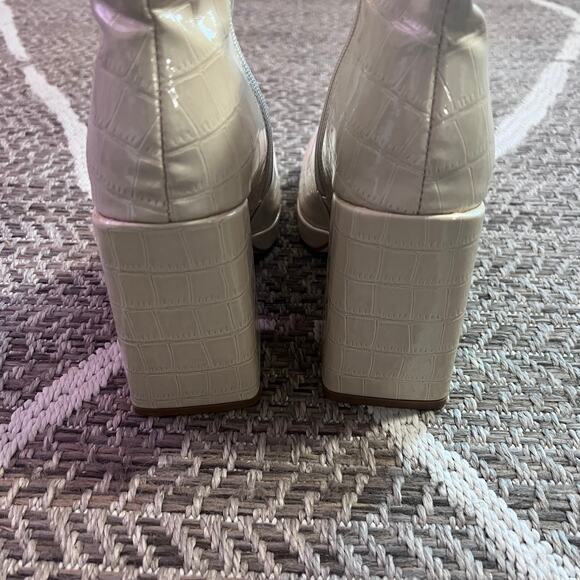 Vivianly Chunky Heel Ankle Boot Sz 9 - Picture 8 of 8